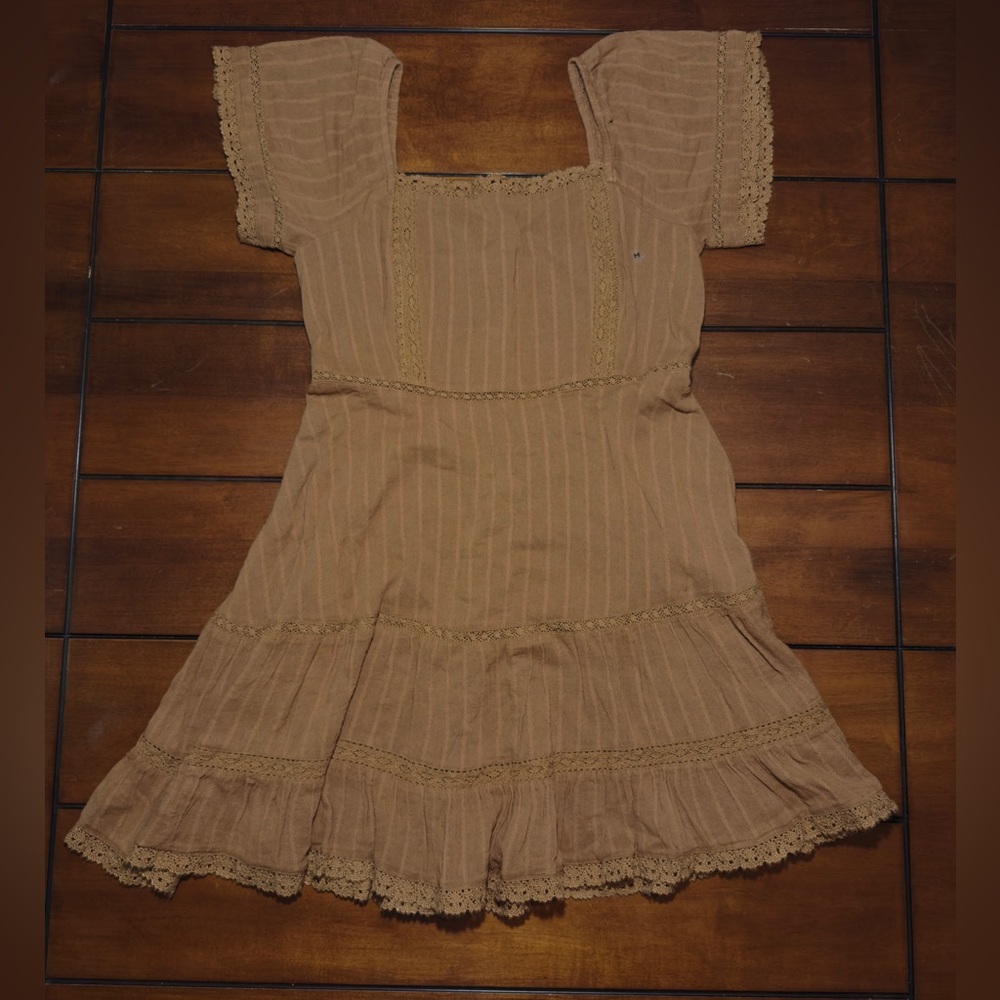 American Eagle Outfitters Brown Babydoll Dress NWT